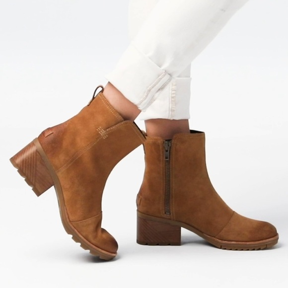 Sorel cate waterproof bootie bootle ice tea NWT 8 - Picture 3 of 8